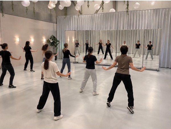 Dansende gasten onder de lampionnen in Top Feestzaal